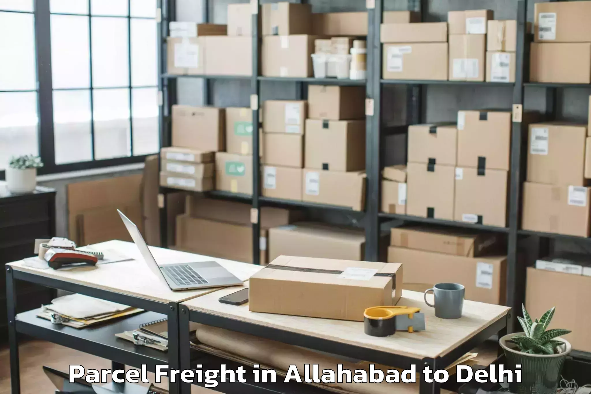 Affordable Allahabad to Flatted Factory Complex Okhla Parcel Freight